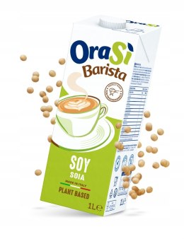 OraSi Barista soja 1L - włoski napój sojowy, doskonały do kawy.