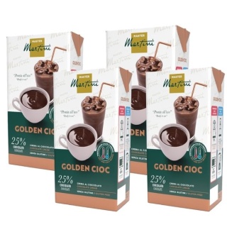 4x1L. Krem czekoladowy GOLDEN CIOC UHT z prawdziwą czekoladą 1L