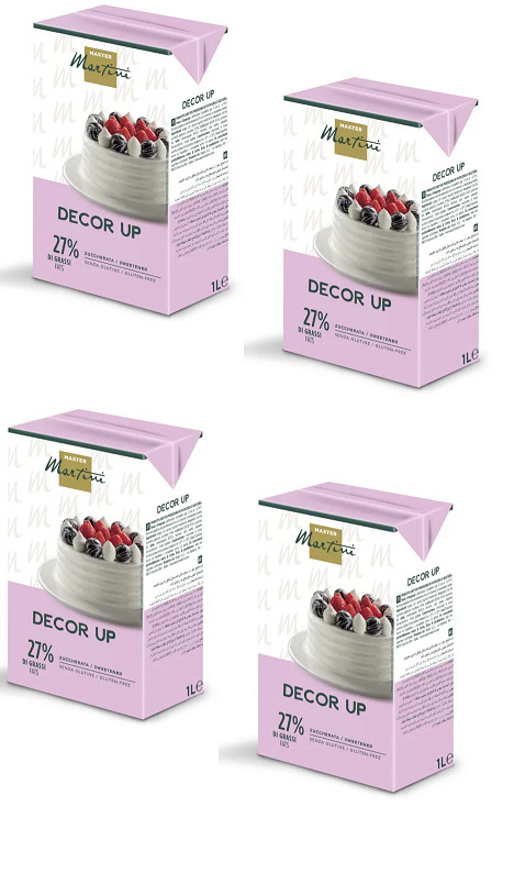 4x DECOR UP Krem do ubijania UHT słodzony 1L 4x DECOR UP Krem do ubijania UHT słodzony 1L