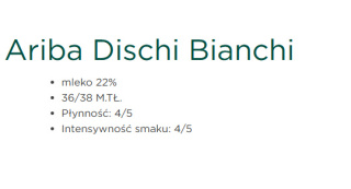 Czekolada biała dyski 36/38 Ariba Bianco Dischi 1kg