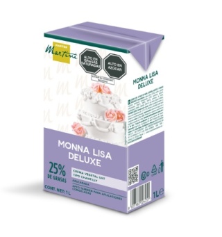 Krem UHT z cukrem do dekoracji śnieżnobiały MONNA LISA DELUXE 1L Chantilly