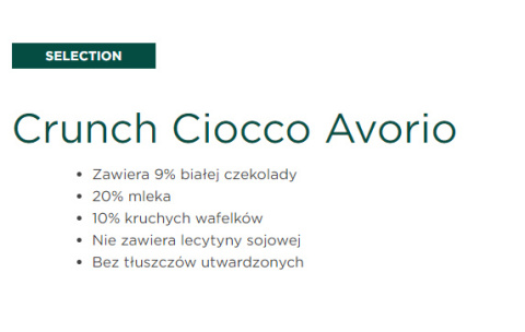 Krem biała czekolada z kawałkami wafli Crunch Caravella 5KG na zimno