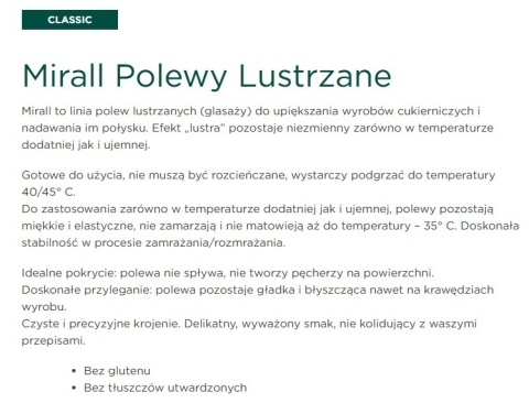 MIRALL Lemon Polewa lustrzana glasaż cytrynowa żółta 3kg MIRALL Lemon Polewa lustrzana glasaż cytrynowa żółta 3kg