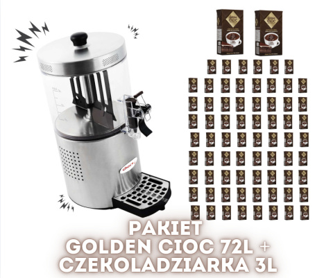 Pakiet Krem czekoladowy Golden Cioc 72L + Czekoladziarka 3L