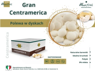 Polewa mleczna biała surogat Centramerica 10kg