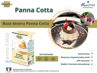 Szybki deser włoski Panna cotta Produkt do przygotowania deseru UHT 1L